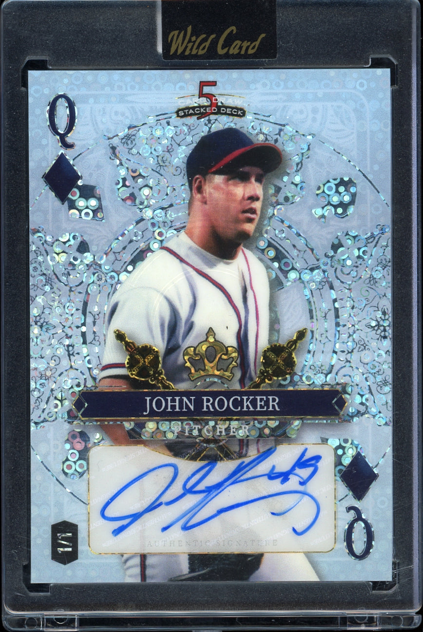 2024 Wild Card Five Card Draw - Stacked Deck Crystal John Rocker #/1 Football