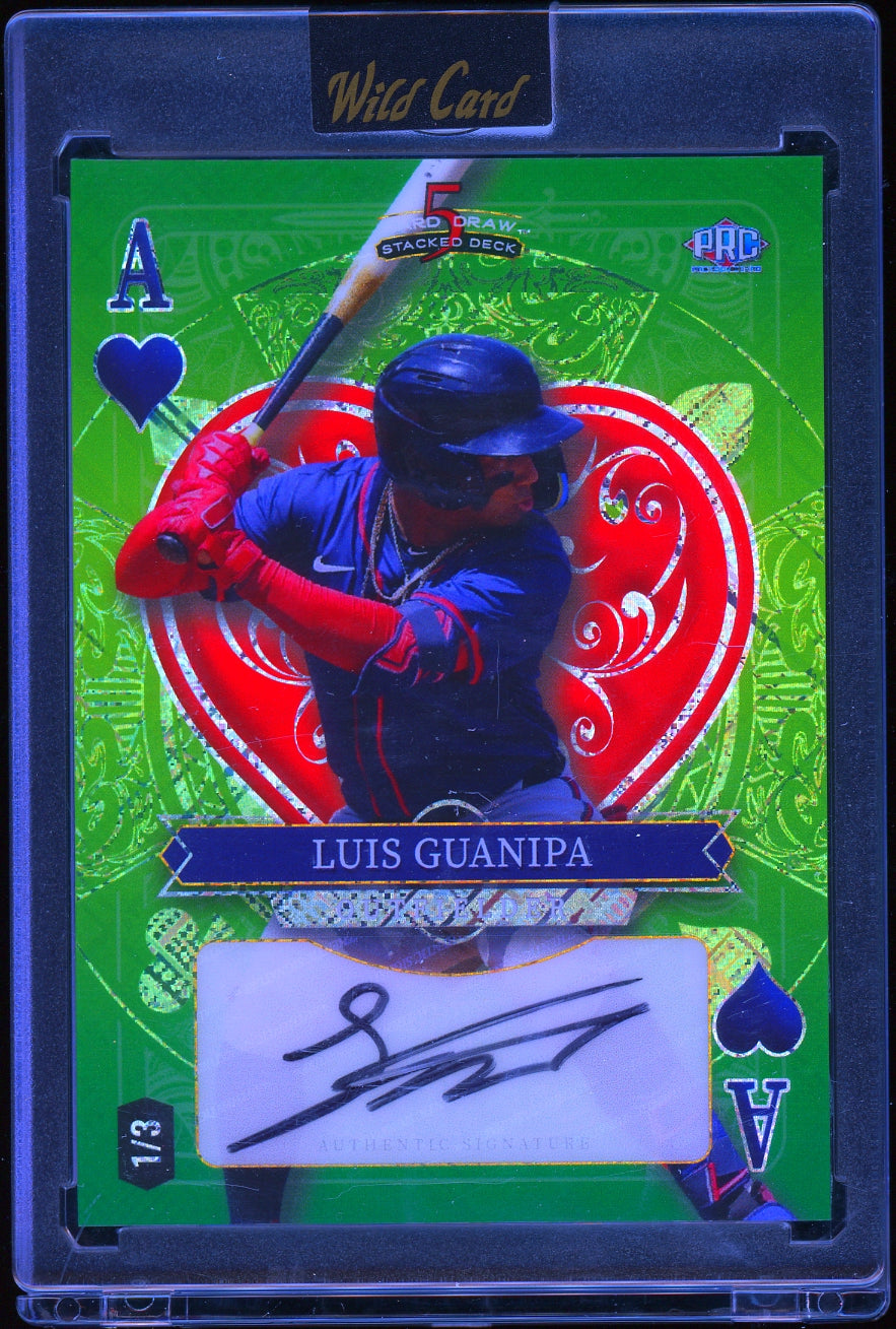 2024 Wild Card Five Card Draw - Stacked Deck  Luis Guanipa #/1 Football