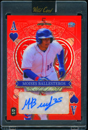 2024 Wild Card Five Card Draw - Stacked Deck  Moises Ballesteros #/2 Football