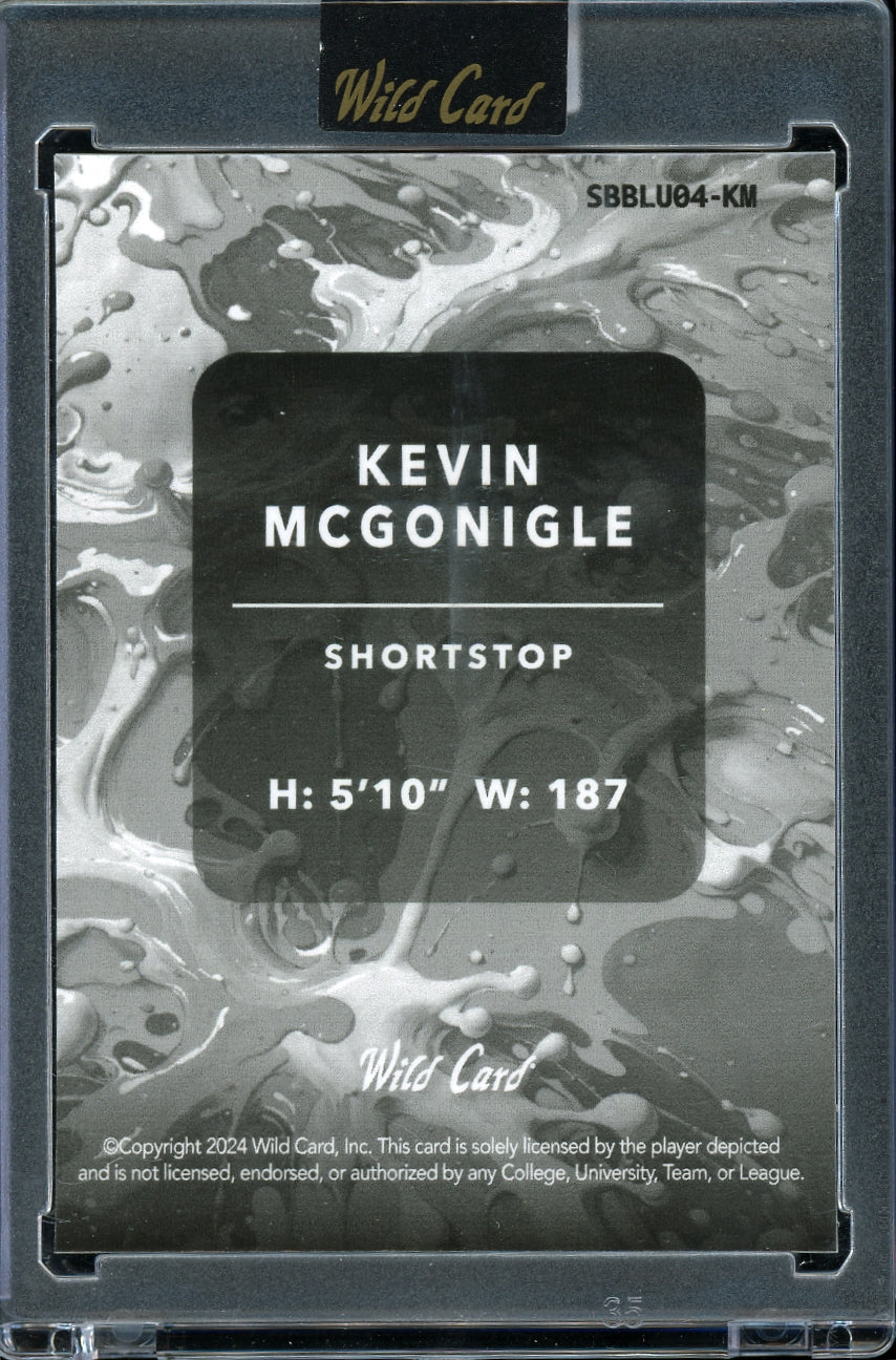 2024 Wild Card Splat - Rainbow Blue #SBBLU04-KM Kevin McGonigle #/3 baseball