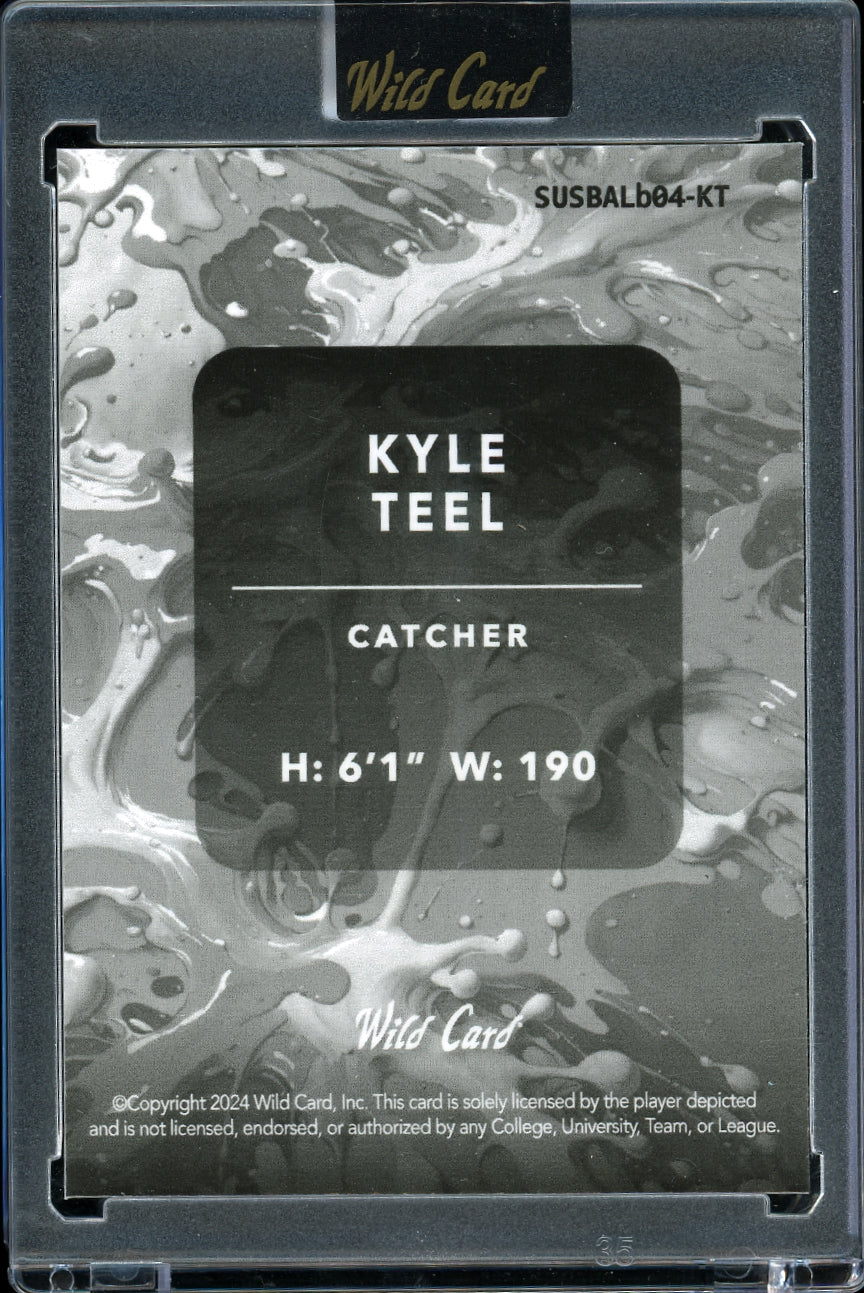 2024 Wild Card Splat - Rainbow Ballon #SUSBALb04-KT Kyle Teel #/1 Baseball