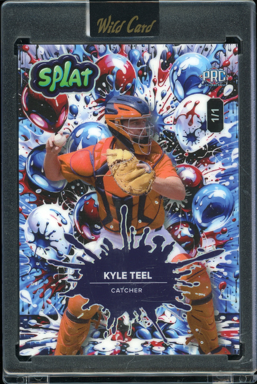 2024 Wild Card Splat - Rainbow Ballon #SUSBALb04-KT Kyle Teel #/1 Baseball