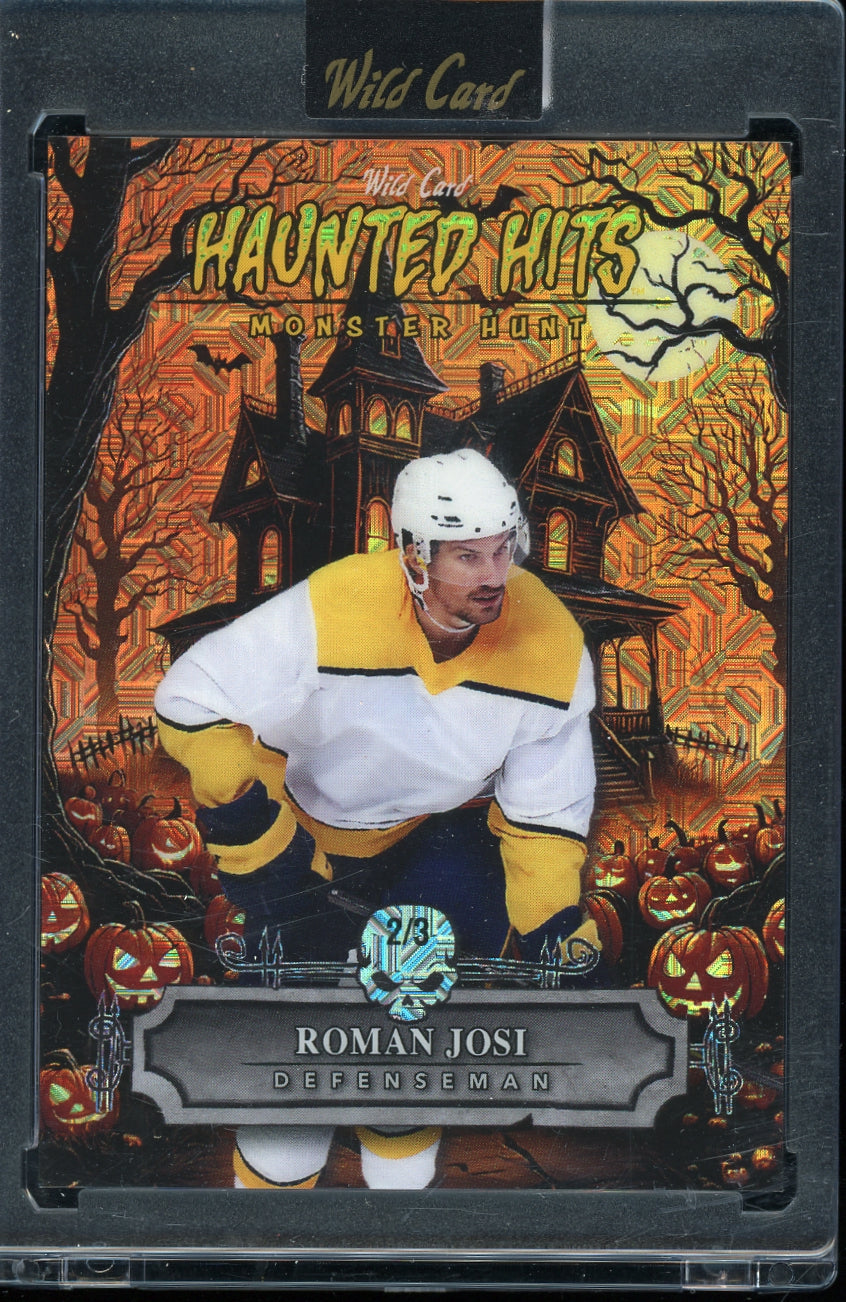 2025 Wild Card Haunted Hits -  Roman Josi #/3 Hokey