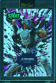 2024 Wild Card Splat - Lava Purple #SBPUR01-JE JC Escarra #/6 baseball