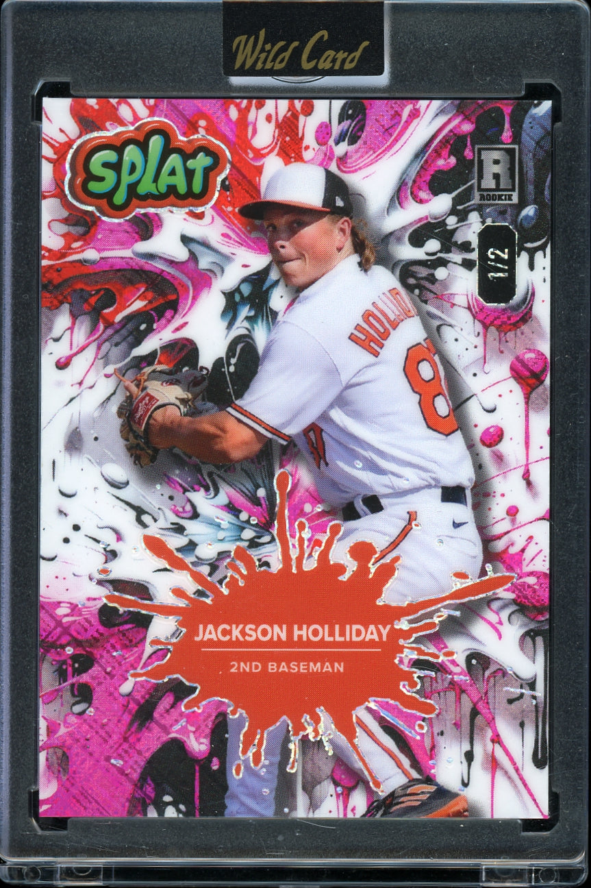 2024 Wild Card Splat - Crystal Holographic Pink  Jackson Holliday #/2 Baseball