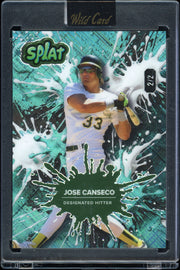 2024 Wild Card Splat - Lava Teal #SBTEA04-JC Jose Canseco #/2 Baseball