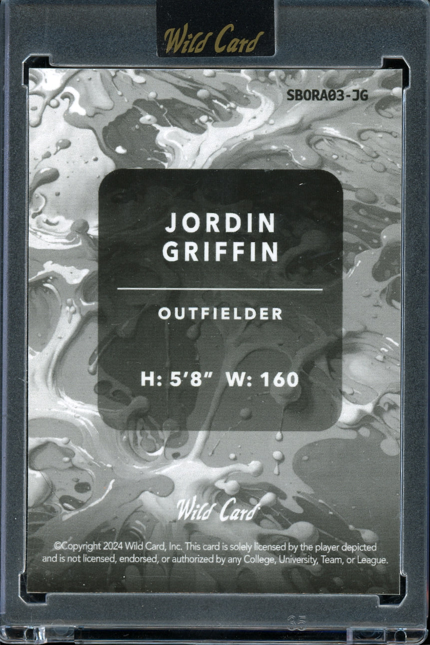 2024 Wild Card Splat - Lava Orange Jordin Griffin #/6 Baseball