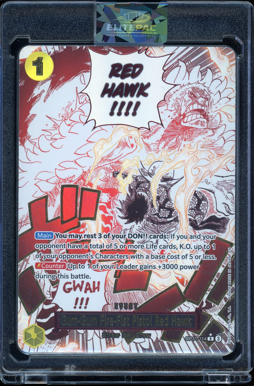 A Fist of Divine Speed One Piece Gum-Gum Fire-Fist Pistol Red  (Alternate Art)