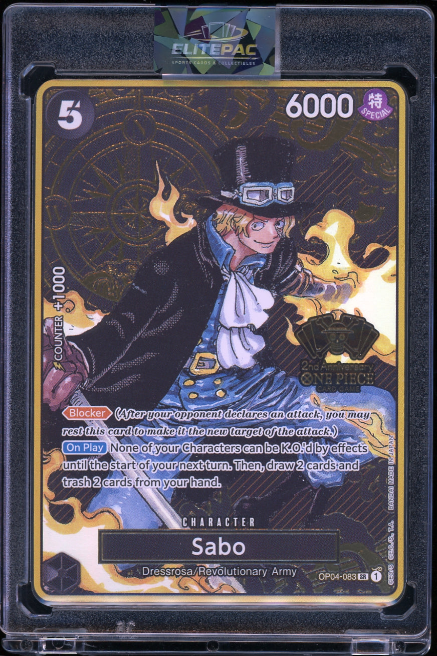 One Piece Promotion Cards #OP04-083 Sabo (One Piece Japanese Version 2nd Ann