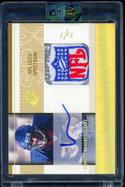 2005 SPx #192 Vernand Morency Spectrum Autographs NFL Logo #/1 Football
