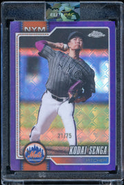 2026 Topps Chrome #138 Kodai Senga 75th Anniversary Refractors #/75 baseball