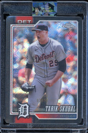 2026 Topps Chrome #50 Tarik Skubal Black Geometric Refractors #/10 Baseball
