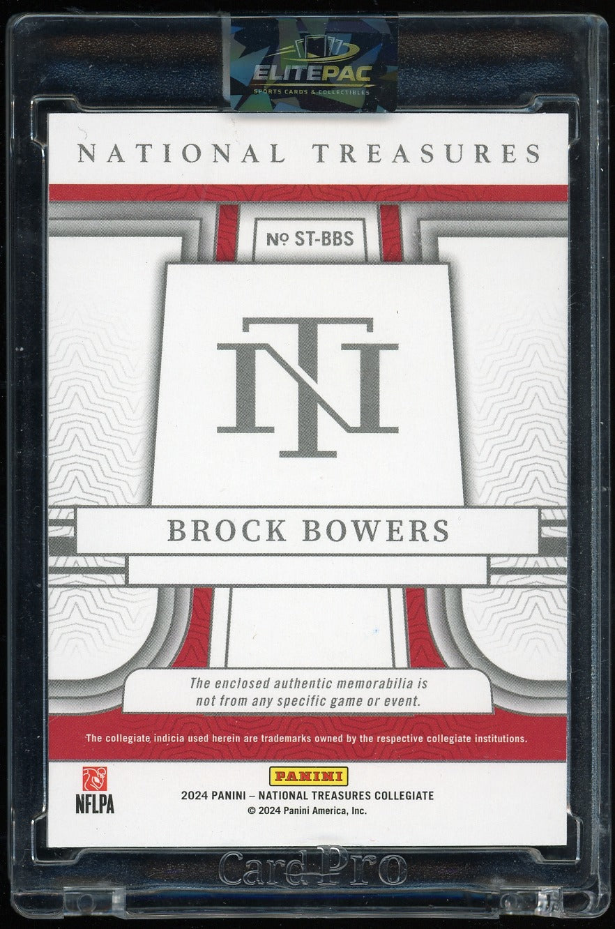 2024 Panini NT Collegiate  Brock Bowers Saturday Treasures Prime #/10 Football