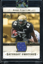 2005 Upper Deck Rookie Debut #SA-BP Bobby Purify Saturday Swatches Football