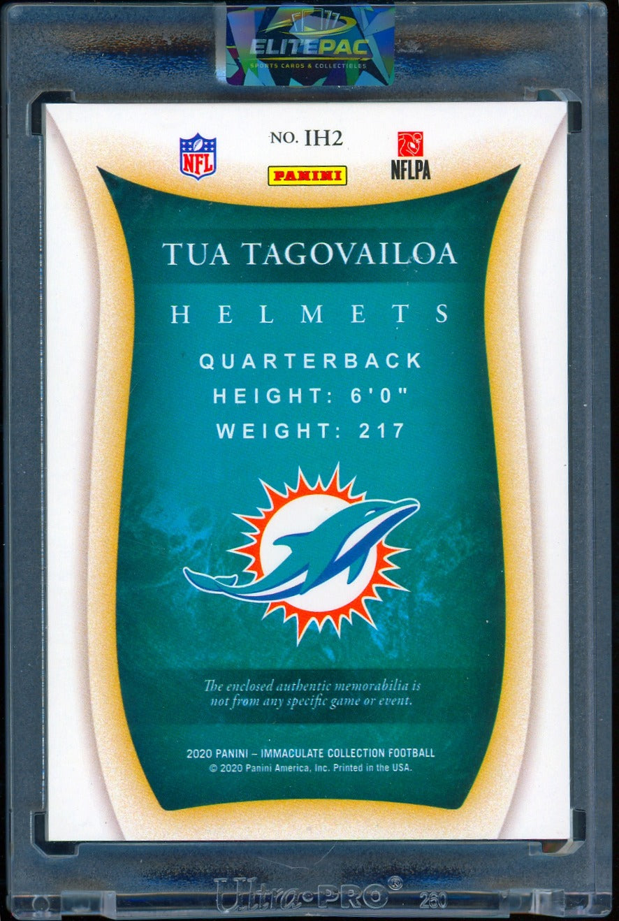 2020 Panini Immaculate  Tua Tagovailoa Immaculate Helmets #/10 Football