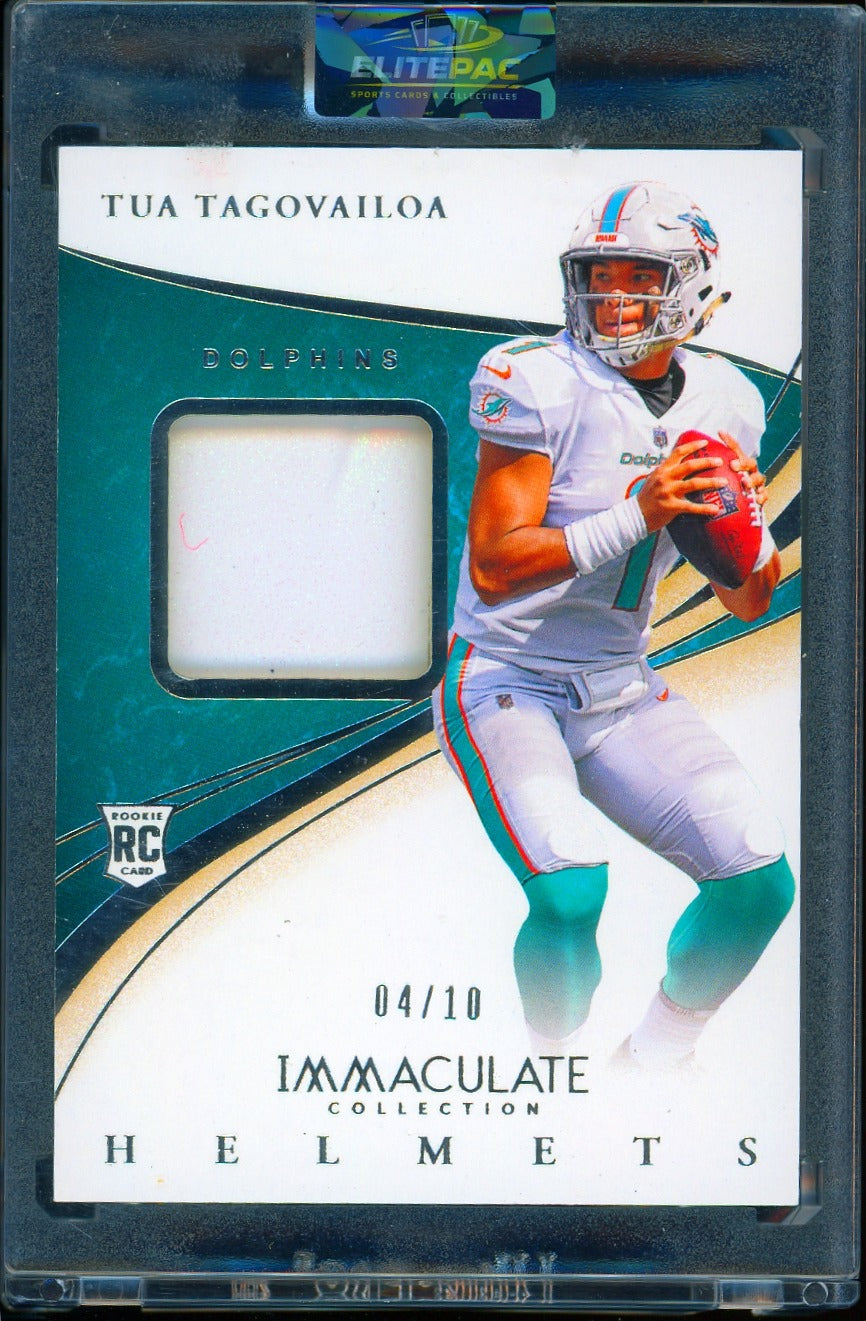 2020 Panini Immaculate  Tua Tagovailoa Immaculate Helmets #/10 Football