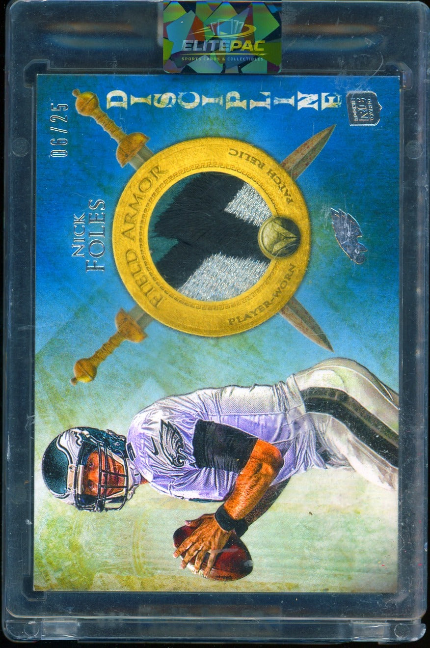 2013 Bowman #BR-NF Nick Foles Relics Orange 25 #/25 Football