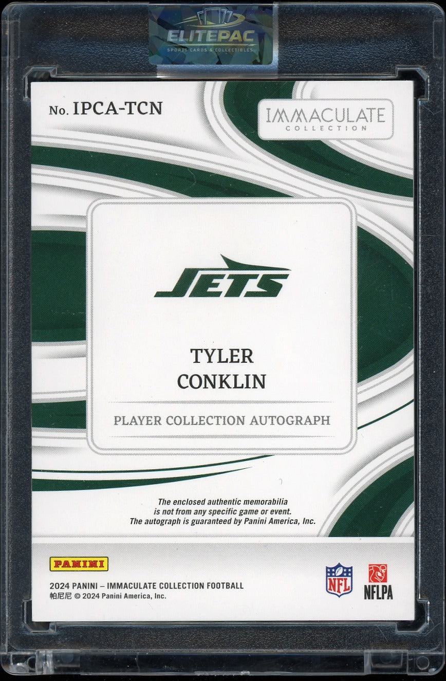 2024 Panini Immaculate Tyler Conklin Players Collection Autographs #/99 Football
