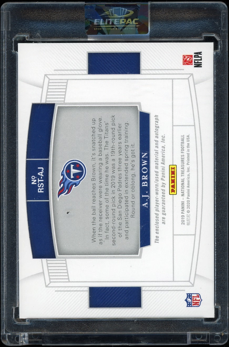 2019 Panini NT A.J. Brown Rookie NFL Gear Signature Trios #/99 Football