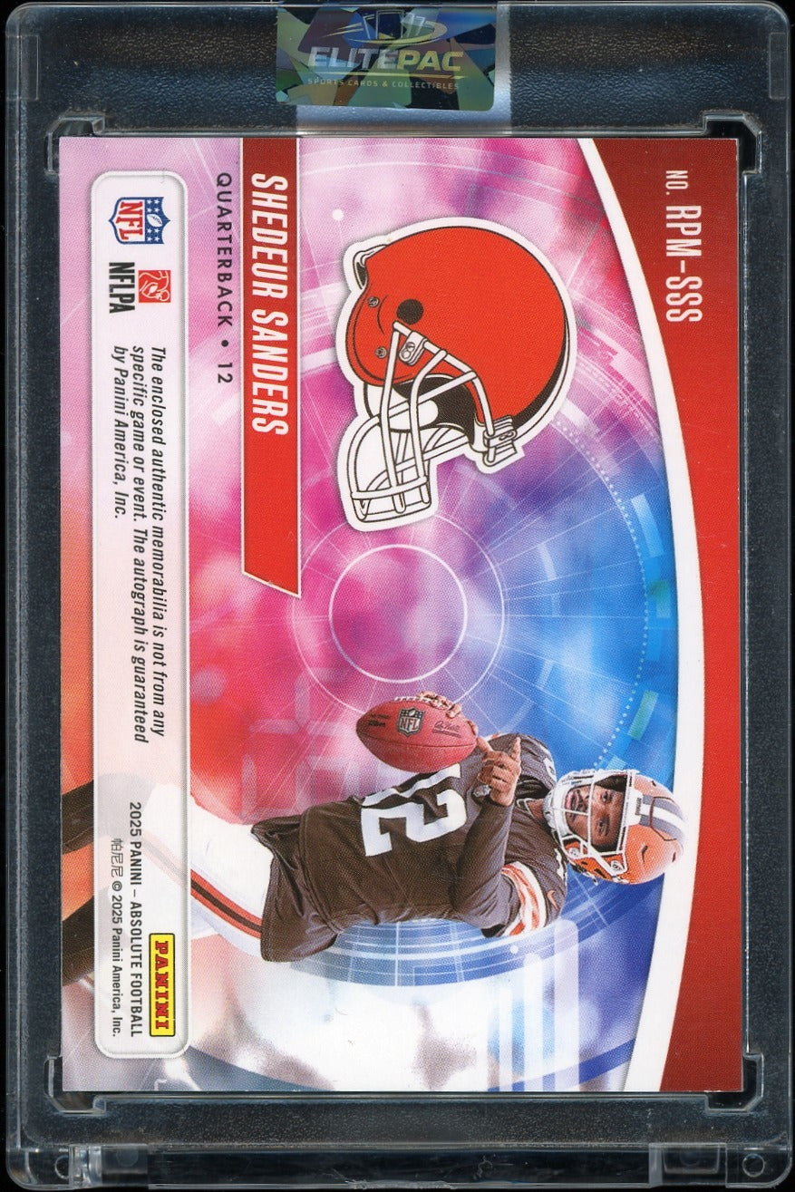 2025 Panini Absolute  Shedeur Sanders Rookie Materials Autos  #/99 Football