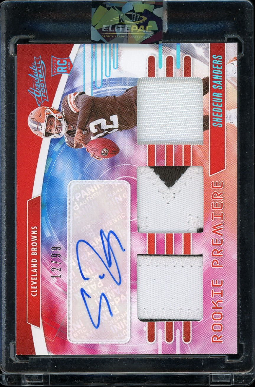 2025 Panini Absolute  Shedeur Sanders Rookie Materials Autos  #/99 Football