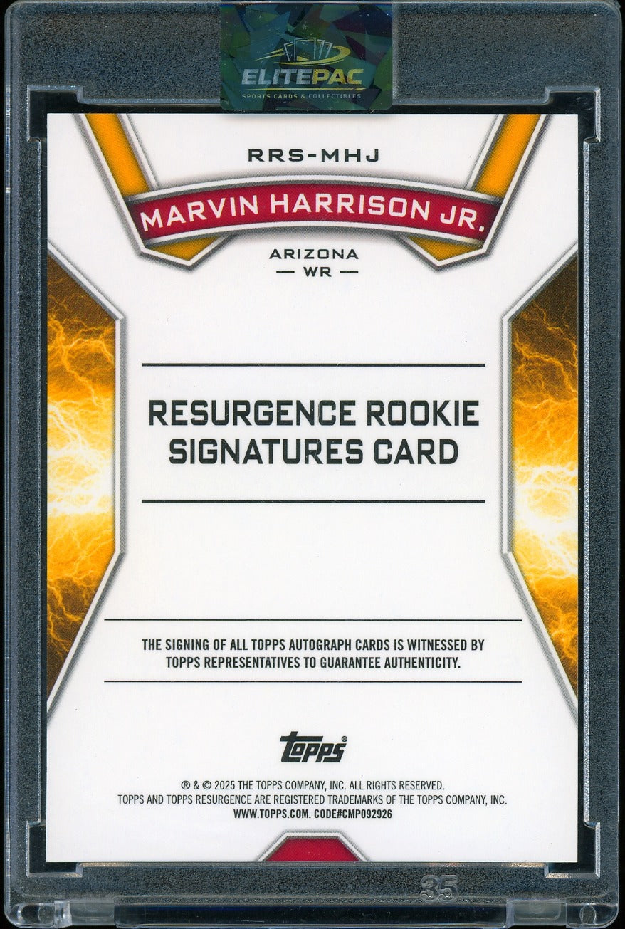 2024 Topps Resurgence  Marvin Harrison Jr.  Blue Surge #/99 Football