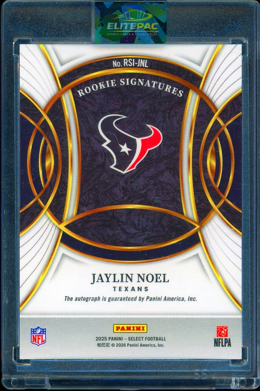 2025 Panini Select #RSI-JNL Jaylin Noel Rookie Signatures Football