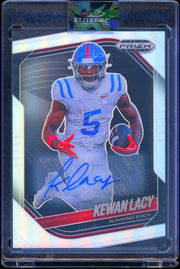 2025 Panini Prizm Black #153 Kewan Lacy Autographs Prizms Silver Football