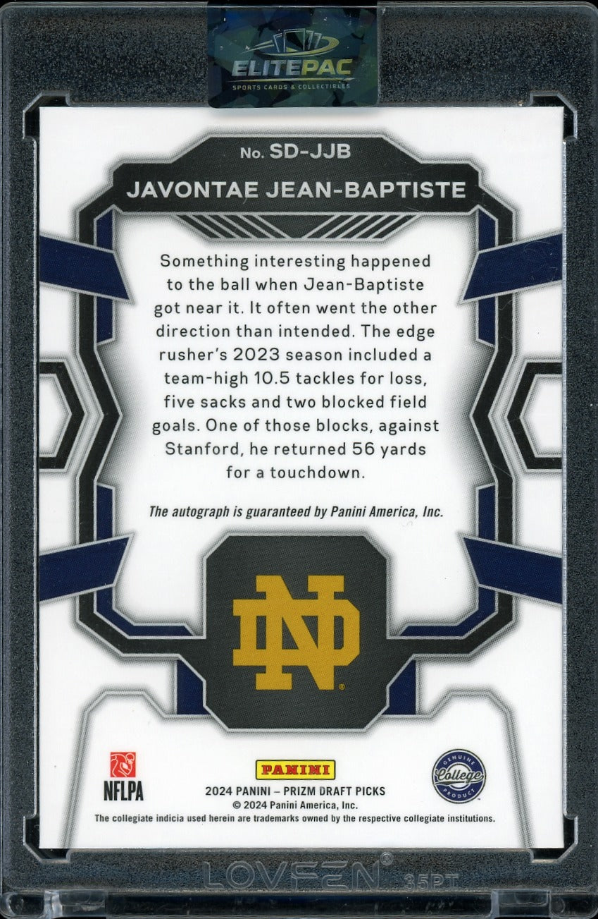 2024 Panini Prizm Draft Pi Javontae Jean-Baptiste Signing Day Football