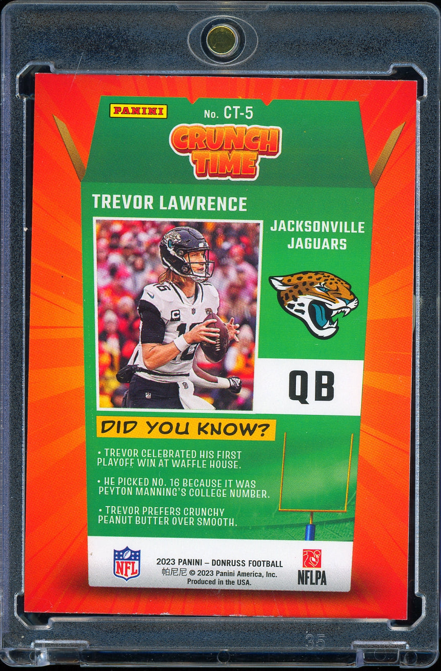 2023 Donruss #CT-5 Trevor Lawrence Crunch Time Football