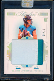 2021 Panini Flawless #RP1 Trevor Lawrence Rookie Patches Silver #/20 Football