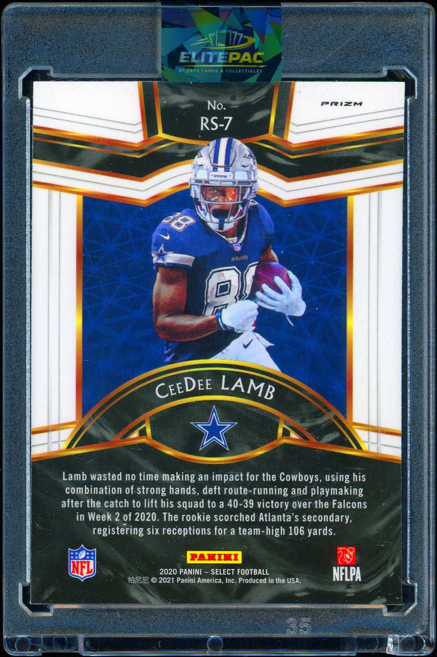 2020 Panini Select #RS-7 CeeDee Lamb Rookie Selections Football