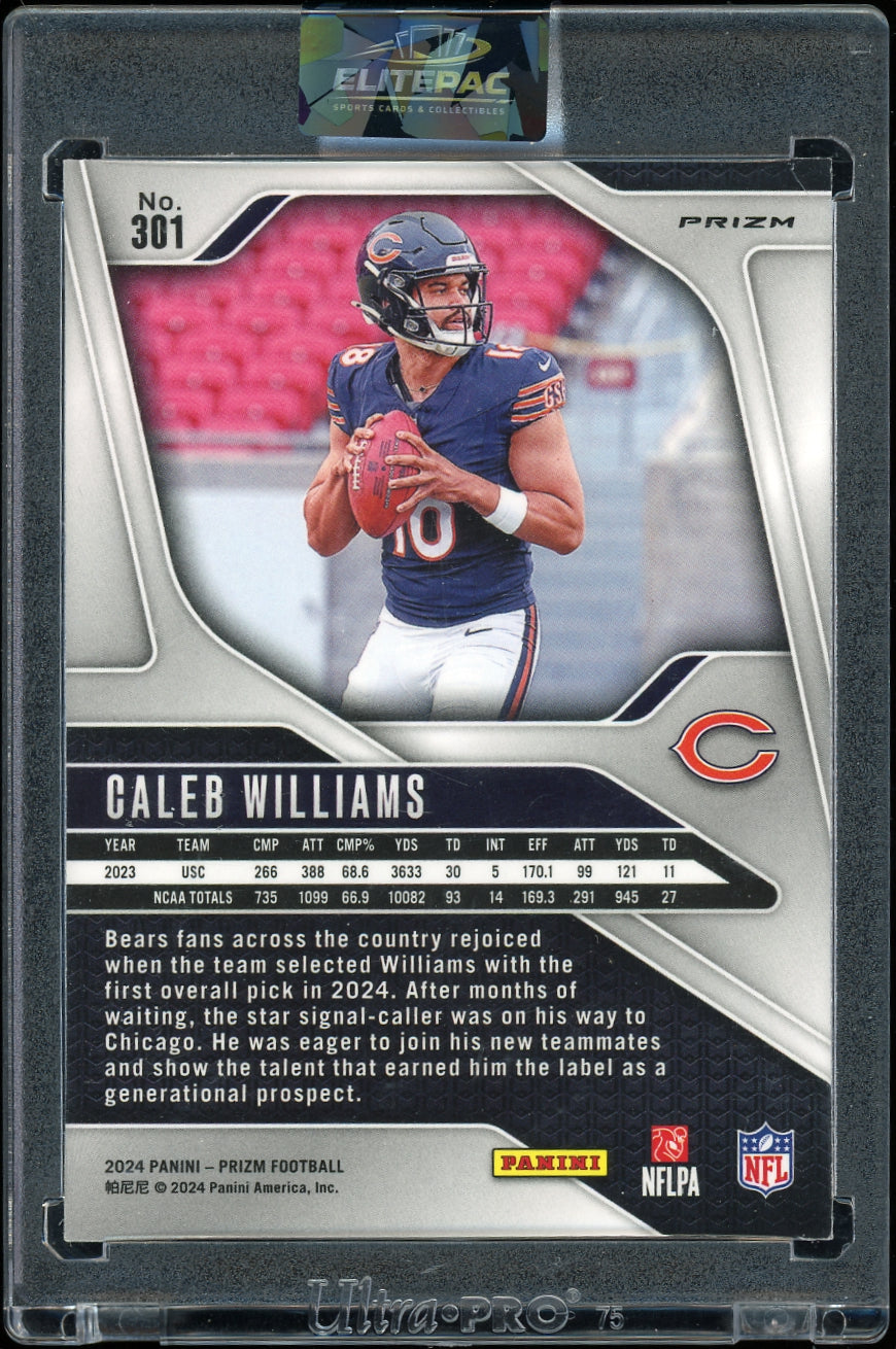 2024 Panini Prizm #301 Caleb Williams Silver Football