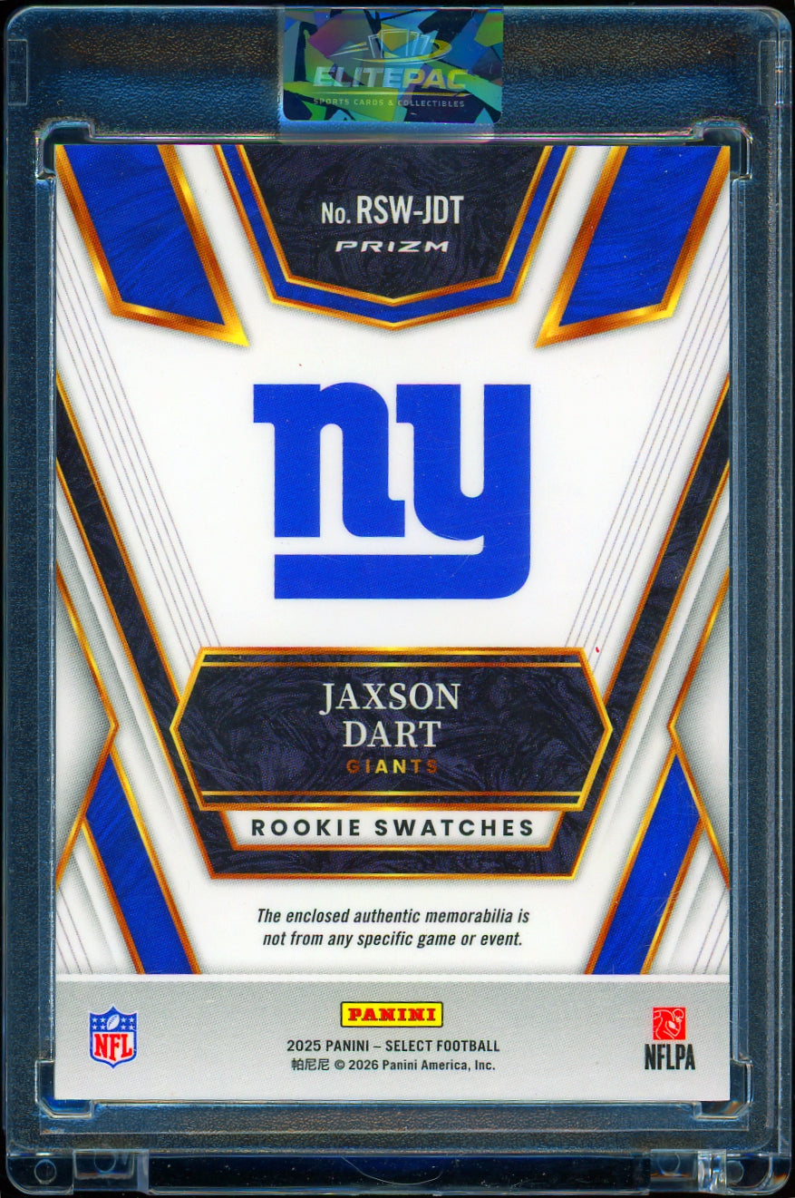 2025 Panini Select #RSW-JDT Jaxson Dart red Football