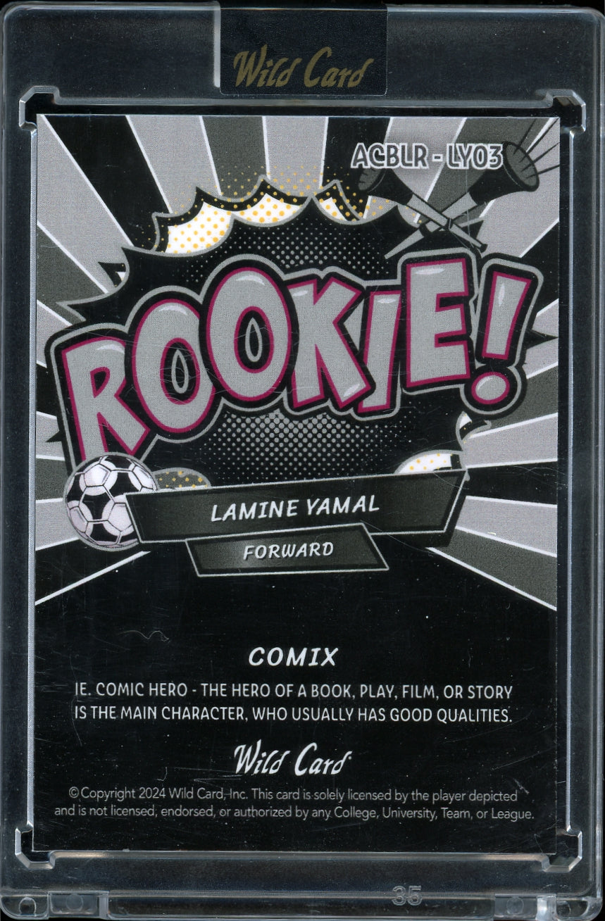 2024 Wild Card Lamine Yamal Comix - Barcelona Lamine Yamal #/10 Football