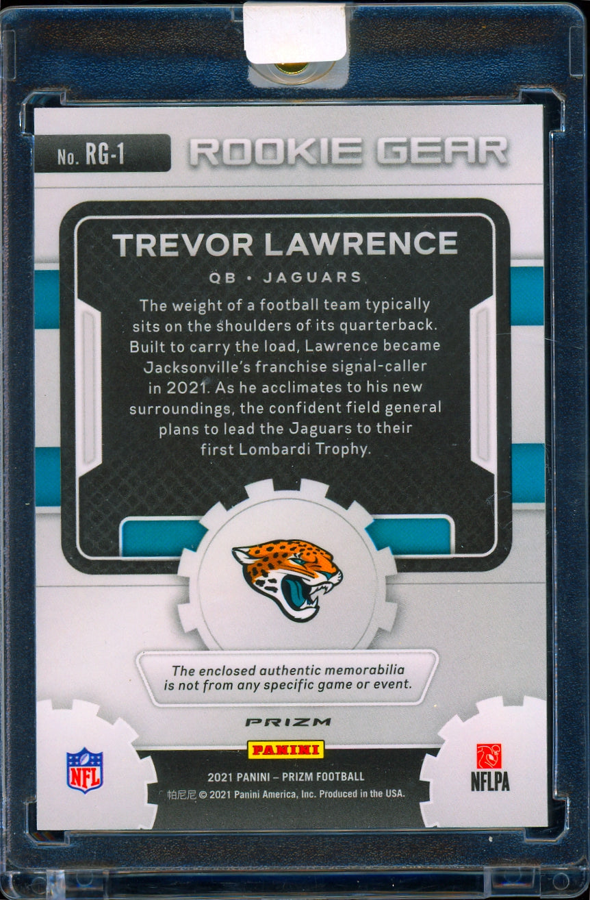 2021 Panini Prizm #RG-1 Trevor Lawrence Rookie Gear Football