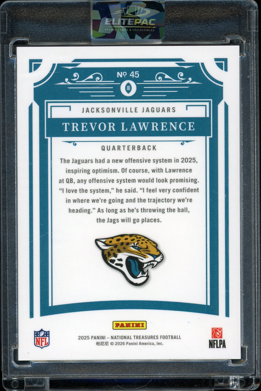 2024 Panini National Treasures #45 Trevor Lawrence Premium #/35 Football
