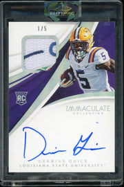 2018 Panini Flawless Collegiate  Derrius Guice Flawless Rookie Auto #/5 Football