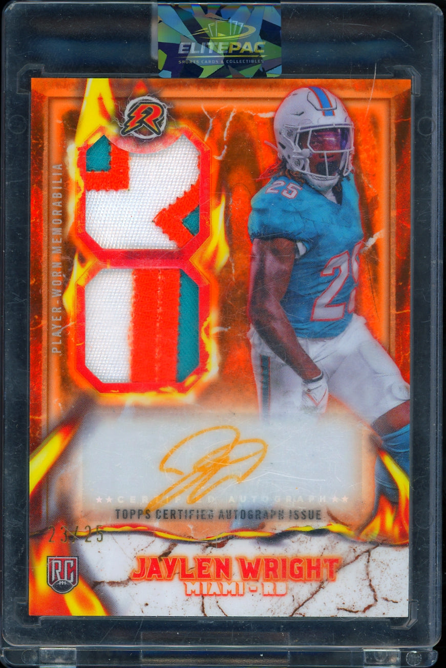 2024 Topps Resurgence Jaylen Wright Ignite Rookie Patch Auto Surge #/25 Football