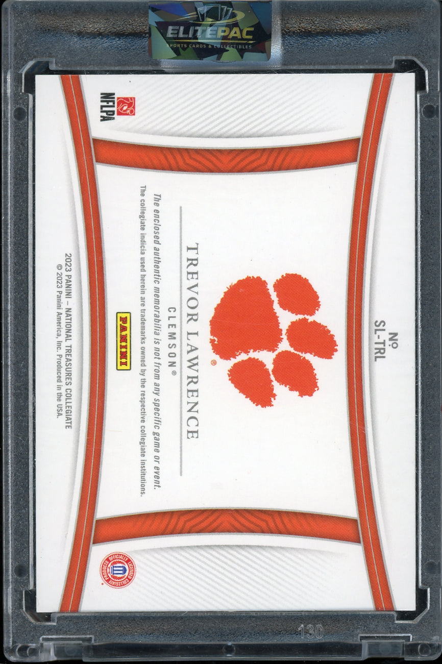 2023 Panini NT Trevor Lawrence Silhouettes Silver #/39 Football