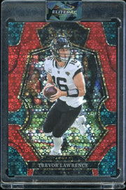 2022 Panini Select #145 Trevor Lawrence Red Disco Prizm #/49 Football