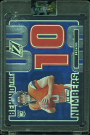 2024 Panini Zenith #4 Bo Nix Behind The Numbers Blue #/25 Football