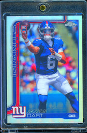 2025 Topps Chrome #306 Jaxson Dart Refractor Football