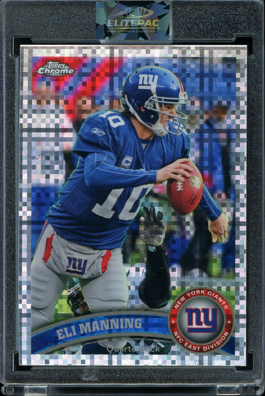 2011 Topps Chrome #12 Eli Manning Xfractors Football