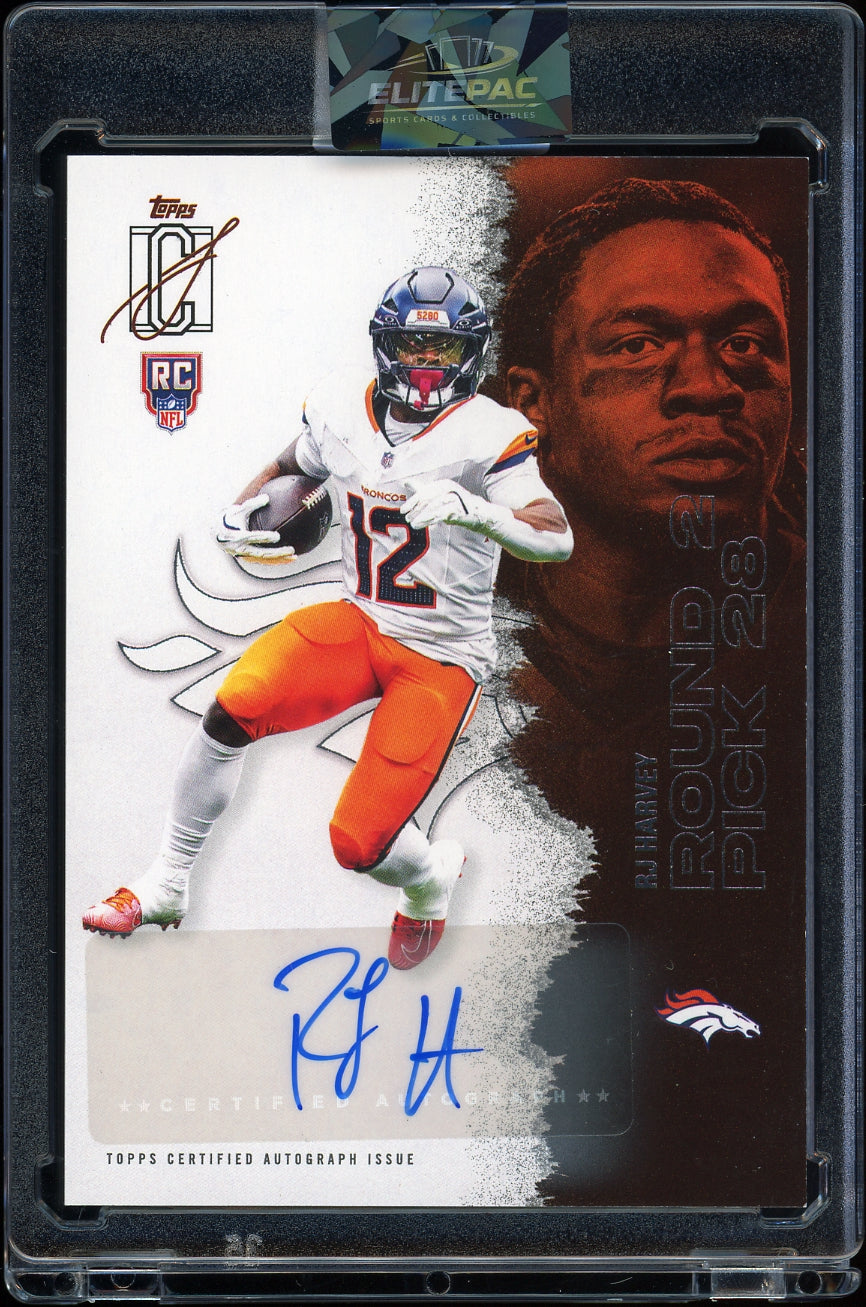 2025 Topps Signature Class #127 RJ Harvey Autographs Football