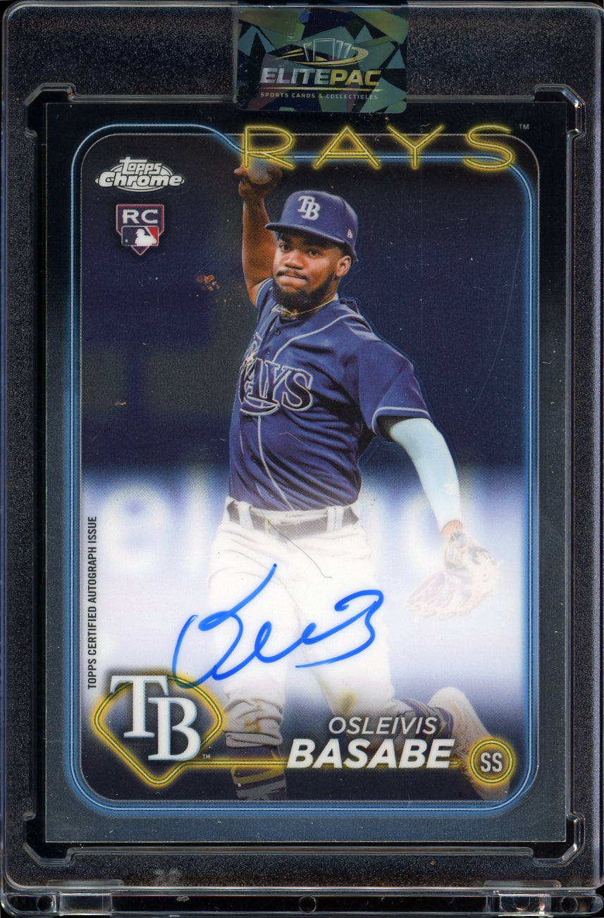 2024 Topps Chrome #RA-OB Osleivis Basabe Rookie Autographs Football