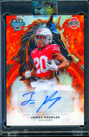 2025 Bowman University Best  James Peoples Workhorse Autographs Football