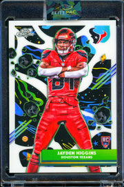 2025 Topps Chrome Cosmic #140 Jayden Higgins Refractor Football
