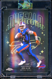 2025 Topps Chrome #ACT-2 Josh Allen All-Chrome Team Refractor Football