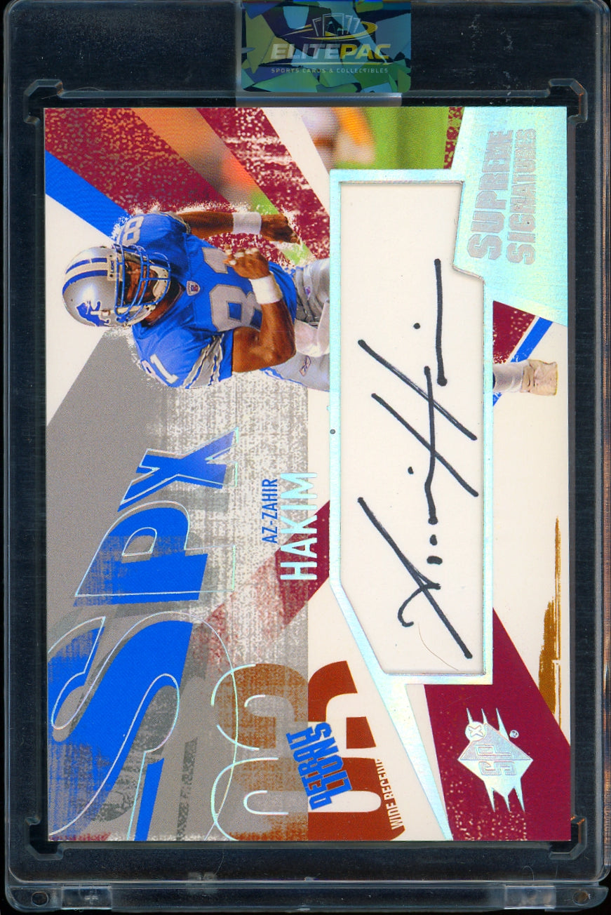 2003 SPx #SS-AH Az-Zahir Hakim Supreme Signatures Football